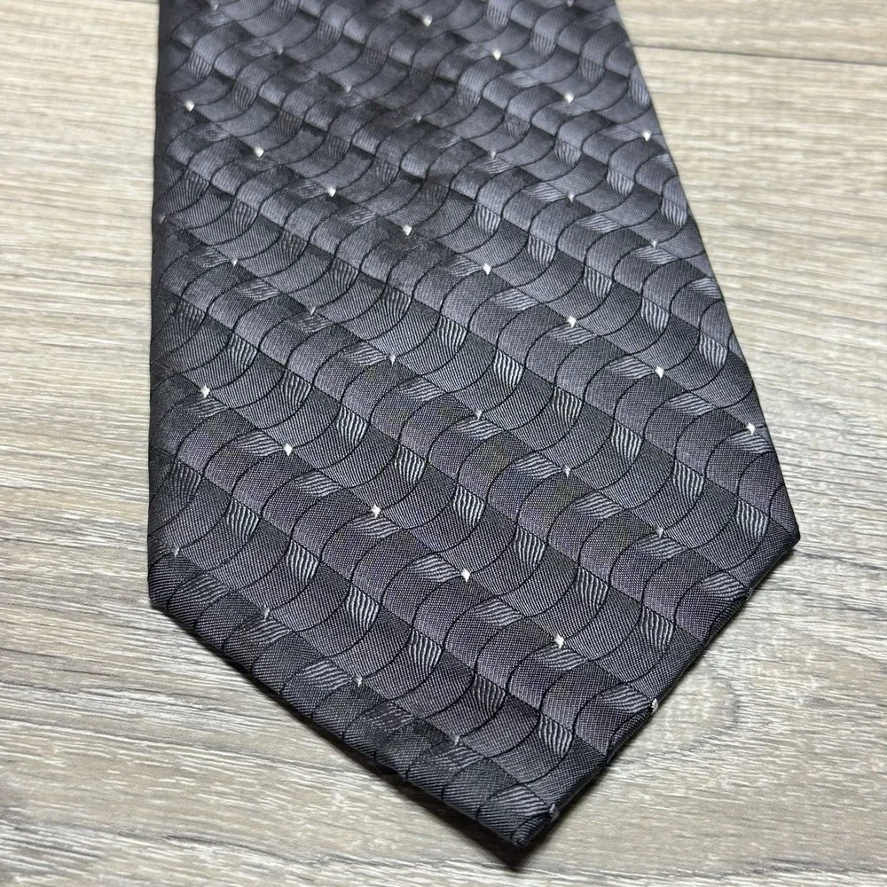 Alfani Handmade Luxury 100% Silk Neck Tie for‎ Men Wavy Pattern 58